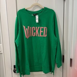 Lane Bryant Green 'Wicked' Sweatshirt